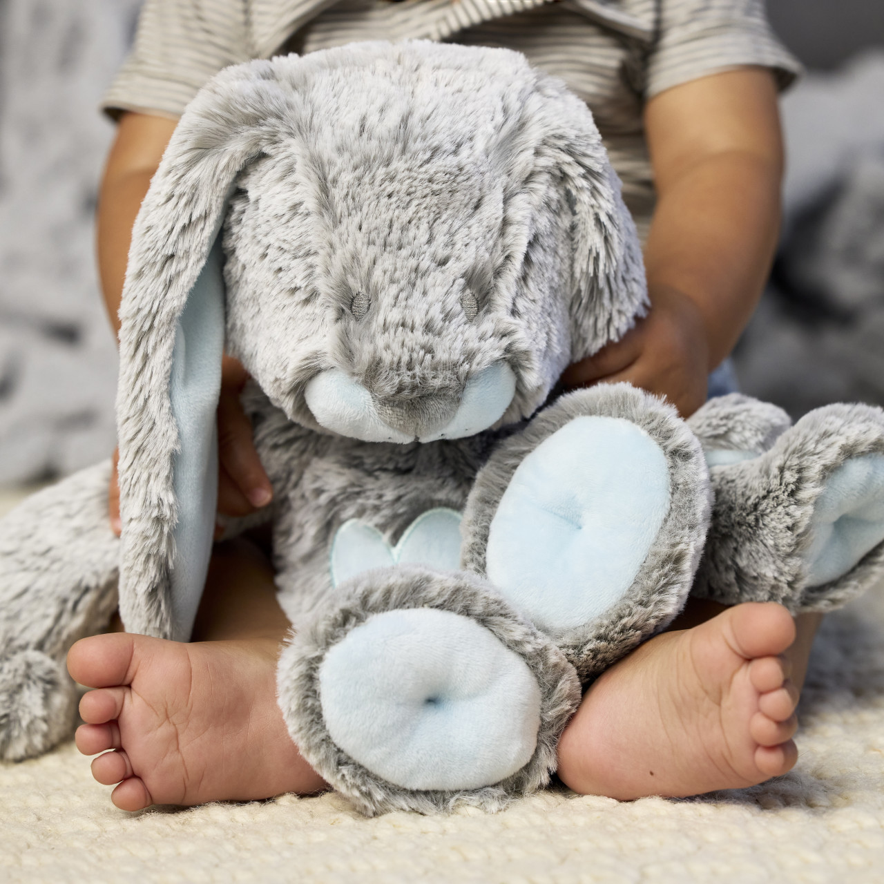 Luxurious Bunny Plush - Blue thumbnail