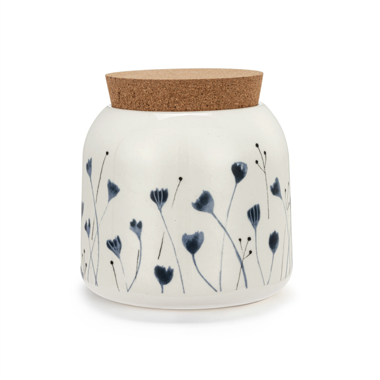 Blue Wildflowers Small Cork Lid Canister thumbnail