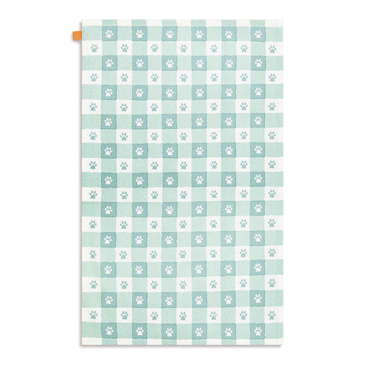 Paw Print Gingham Kitchen Towel thumbnail
