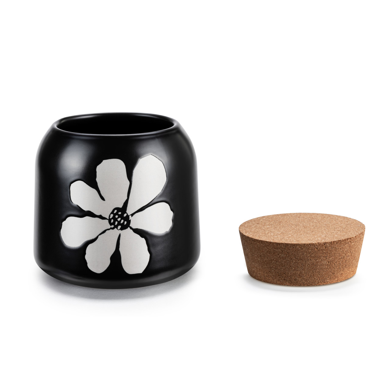 Bold Floral Small Cork Lid Canister thumbnail