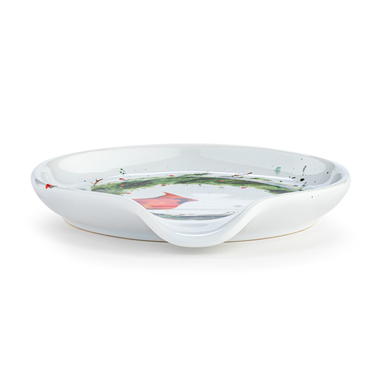 Cardinal in Holly Wreath Spoon Rest thumbnail