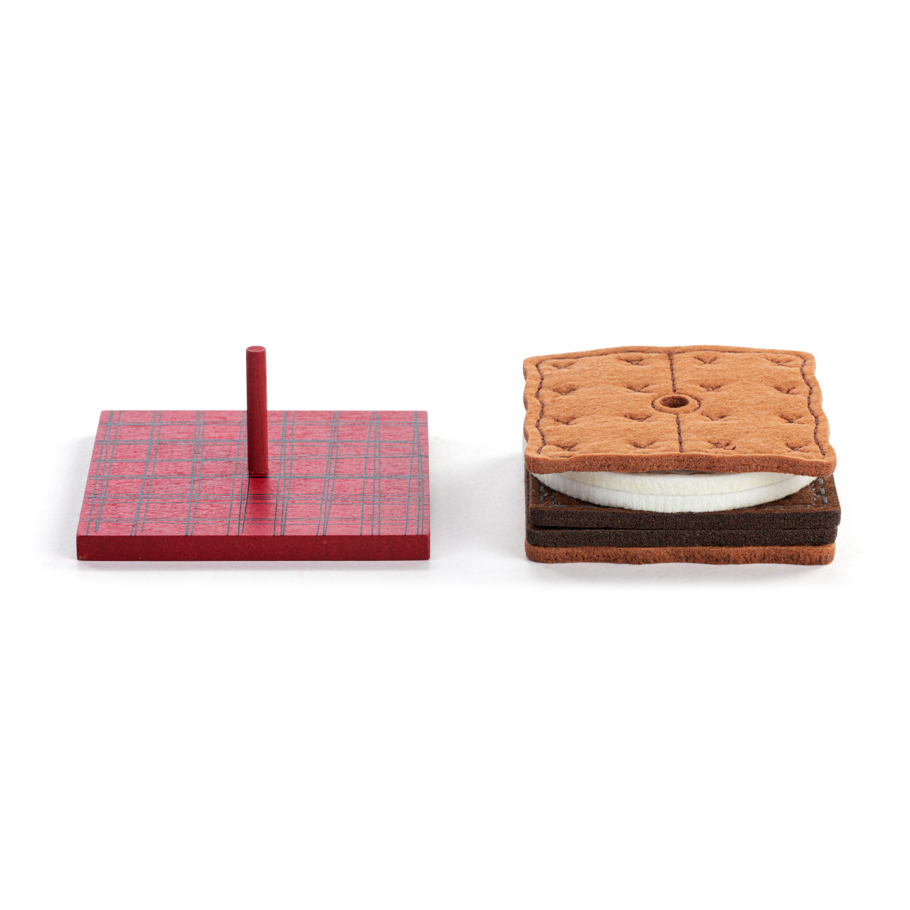 S'mores Coaster Stack with Stand - Set of 6 thumbnail