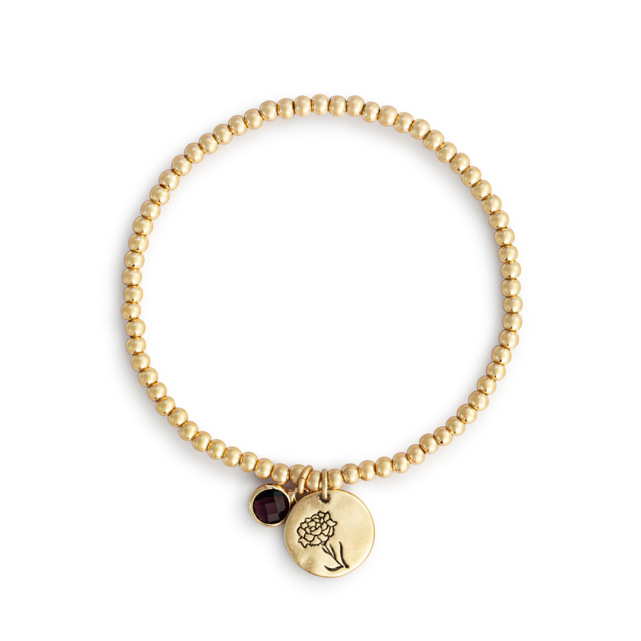 Birthstone Charm Bracelet - January thumbnail