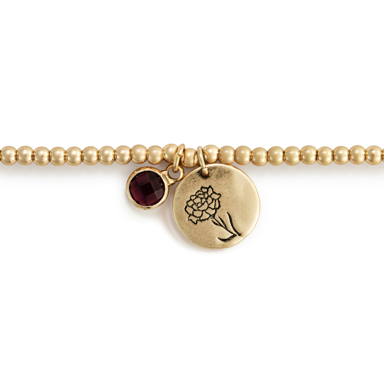 Birthstone Charm Bracelet - January thumbnail
