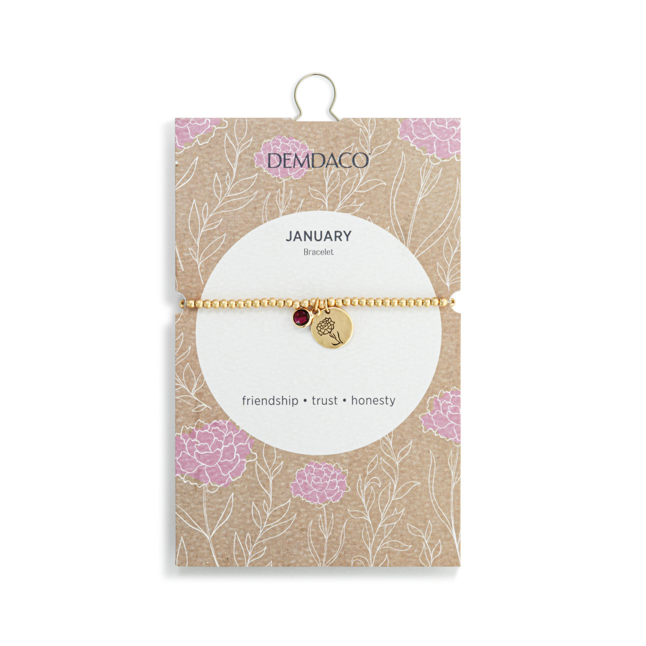 Birthstone Charm Bracelet - January thumbnail