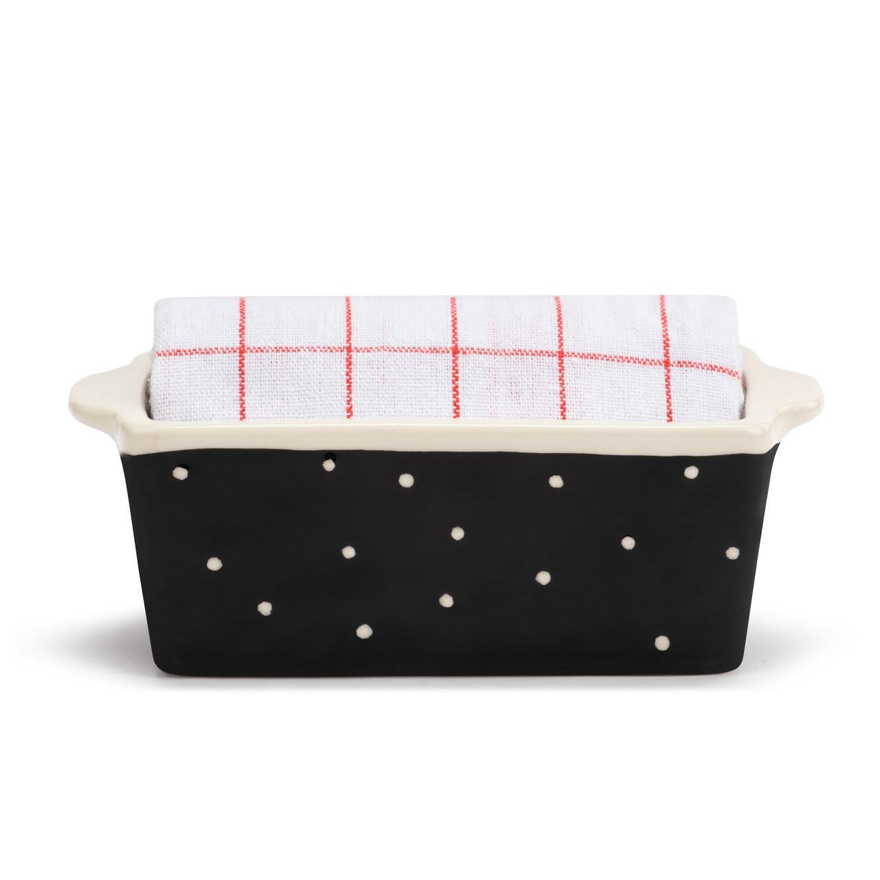 Mini Loaf Pan with Towel Set - Evening Snowman thumbnail