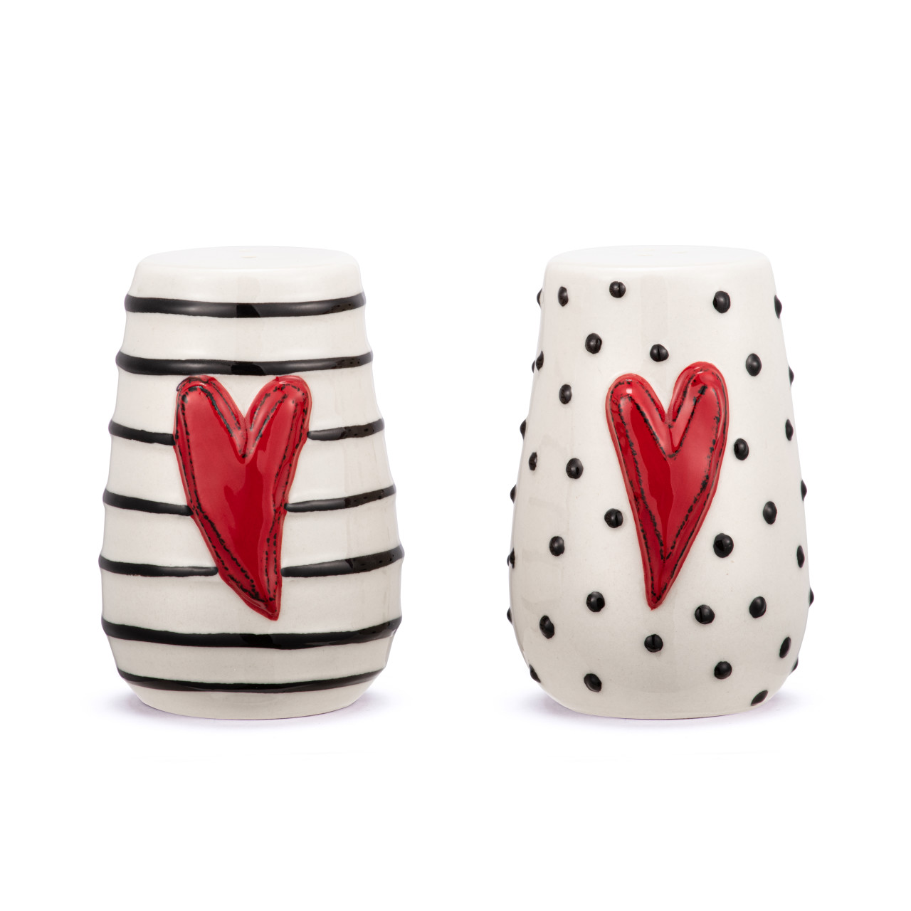 Tracy Pesche Heartful Home Red Heart Salt & Pepper Shakes Set of 2 thumbnail