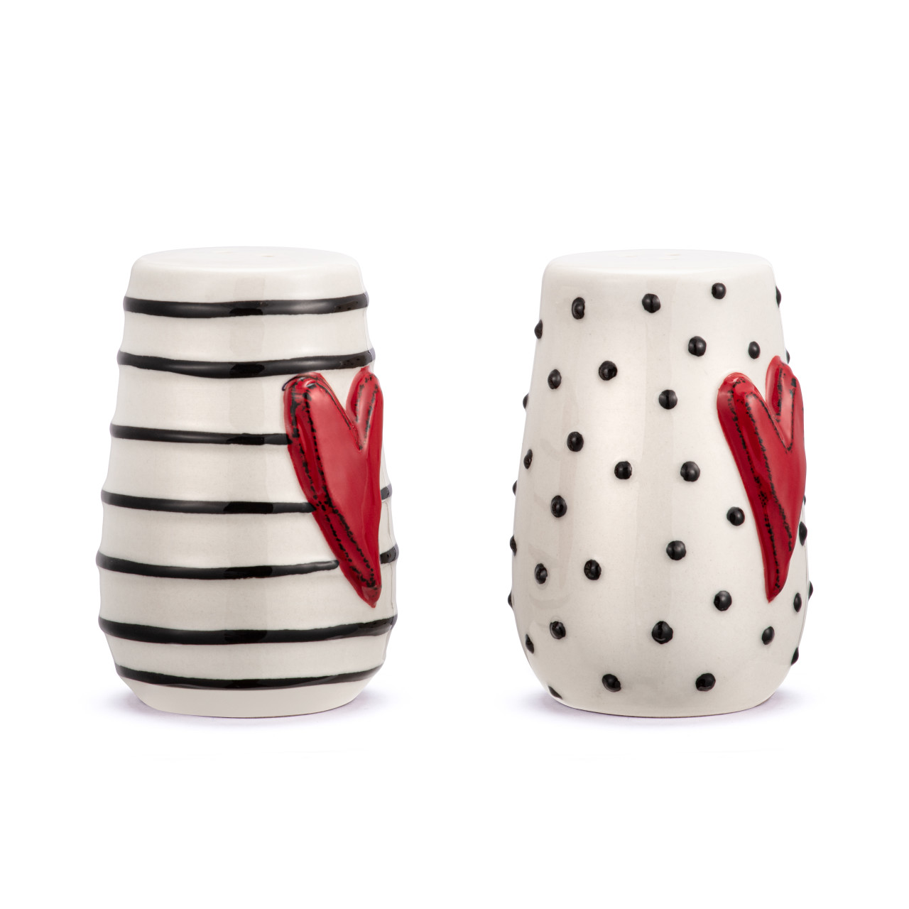 Tracy Pesche Heartful Home Red Heart Salt & Pepper Shakes Set of 2 thumbnail