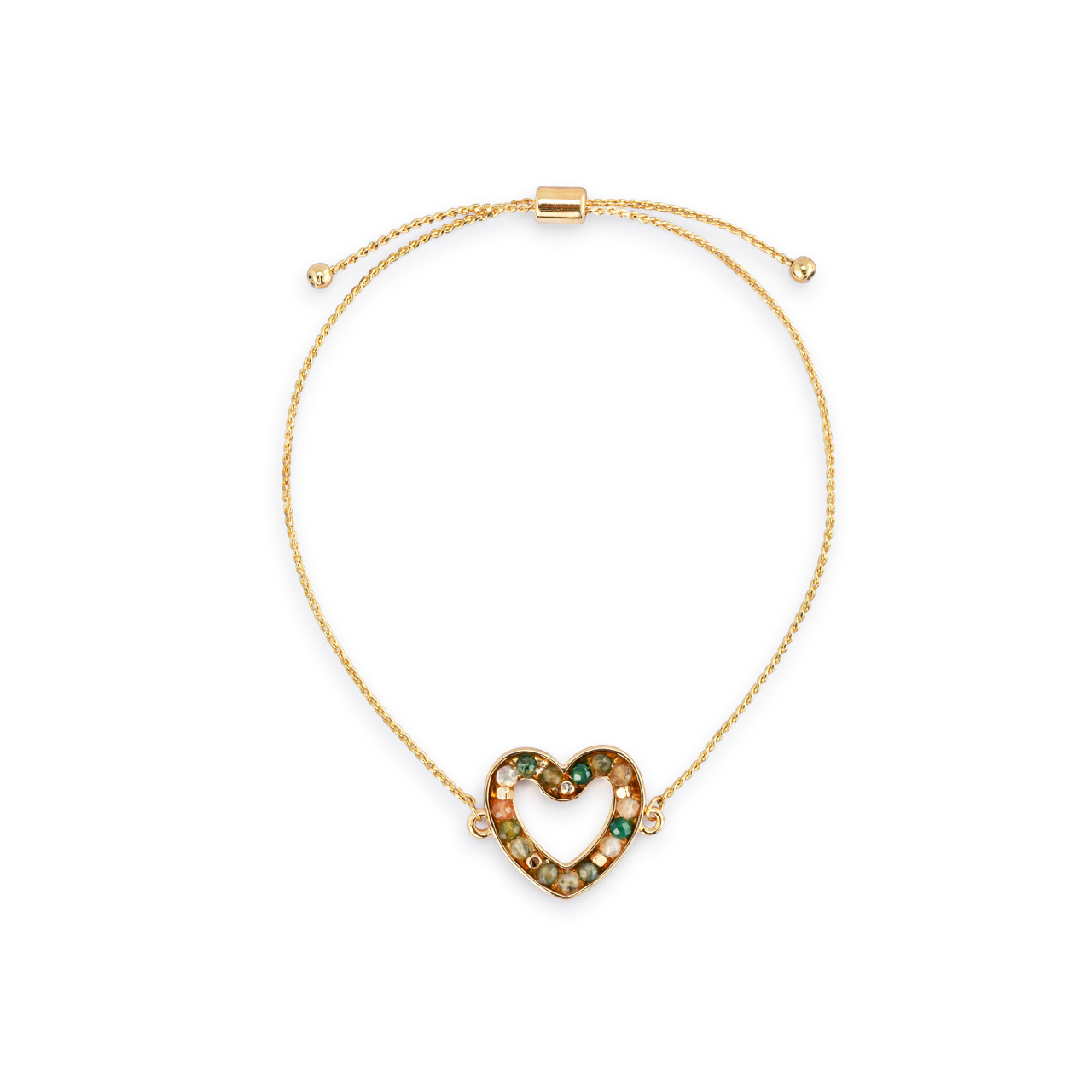 Loving Heart Bracelet - Green thumbnail
