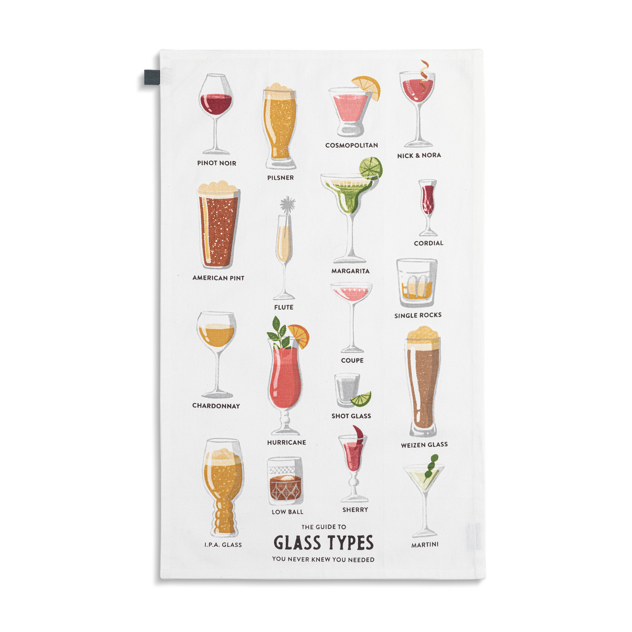 Glass Types Cotton Twill Kitchen Towel thumbnail