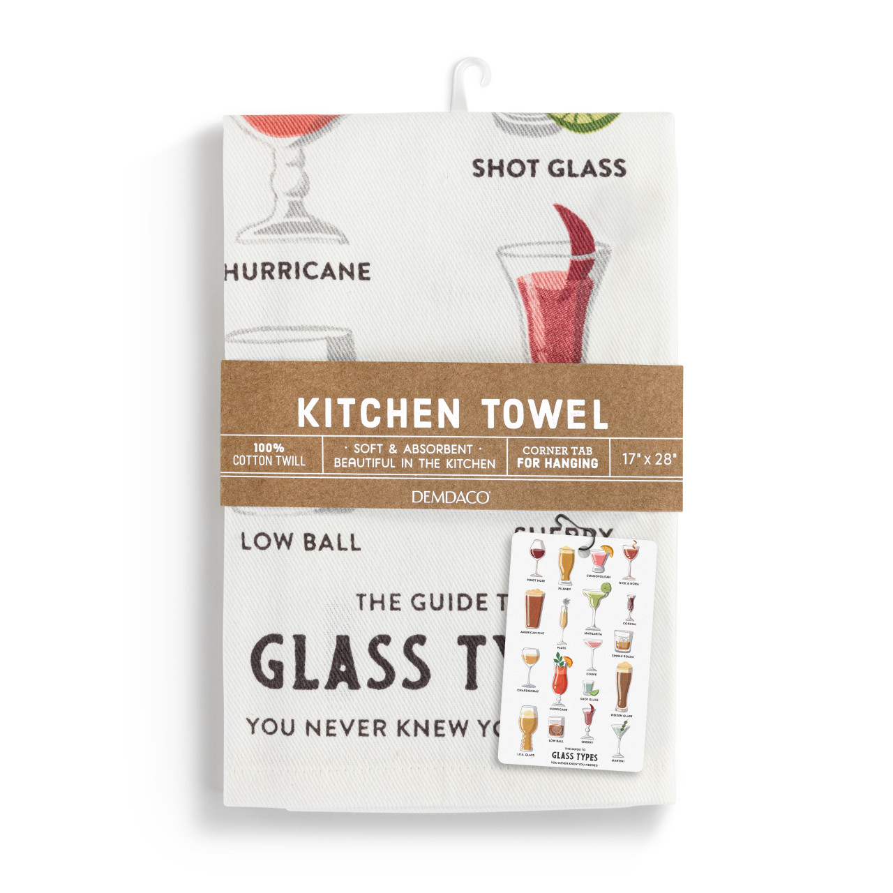 Glass Types Cotton Twill Kitchen Towel thumbnail