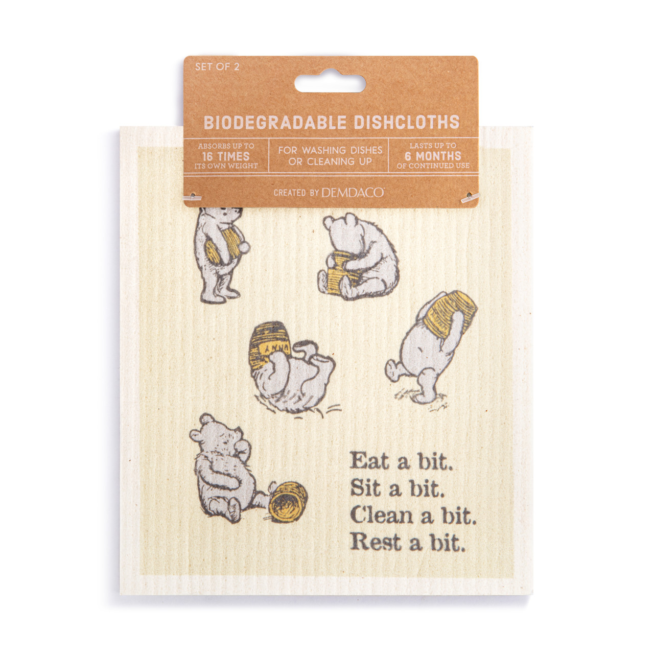 Biodegradable Dish Cloths Set of 2 - Sweeter Than Hunny thumbnail