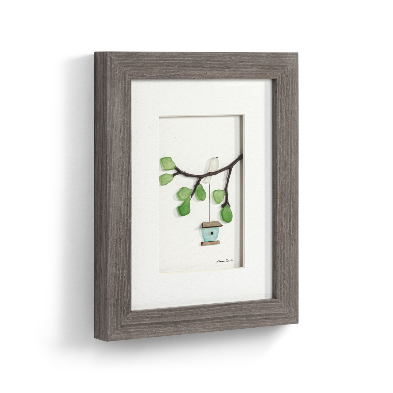 Sharon Nowlan Collection Summer Bird & Birdhouse Wall Art 8" x 10" thumbnail