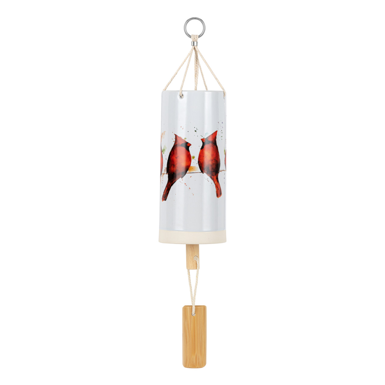 Cardinals on a Wire Windchime thumbnail