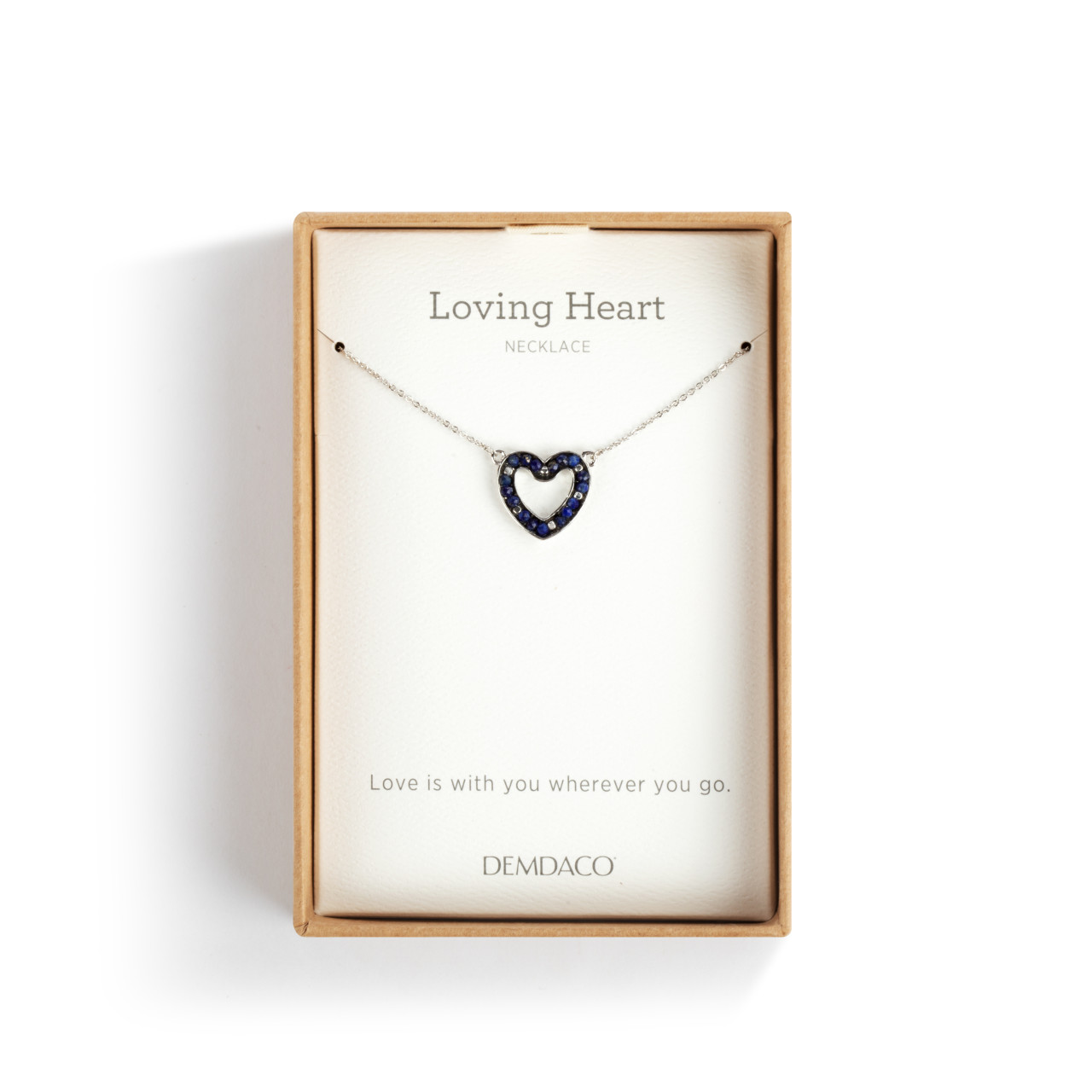 Loving Heart Necklace - Indigo thumbnail