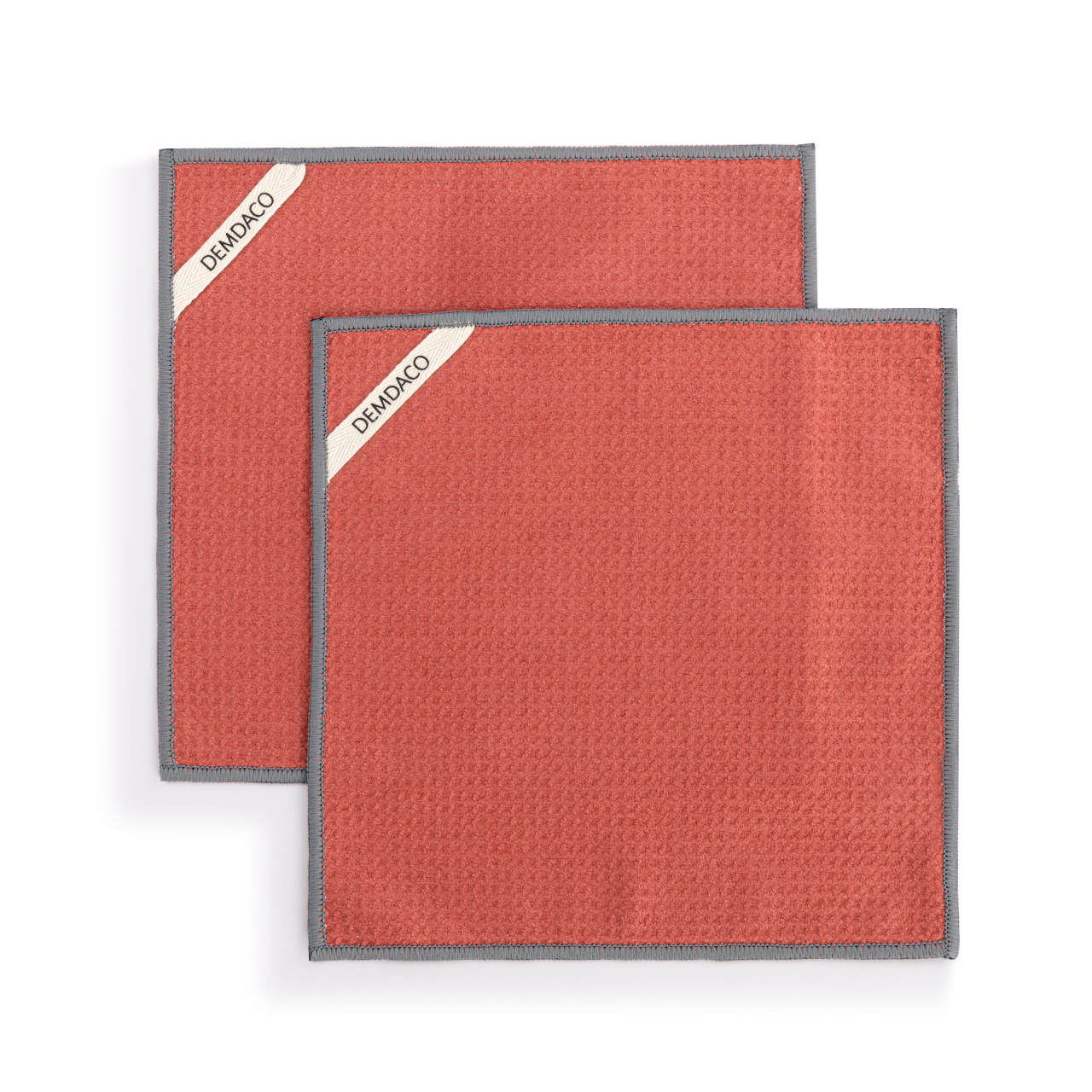 Reversible Red Stripe Absorbent Men's Cloths Set of 2 10" thumbnail