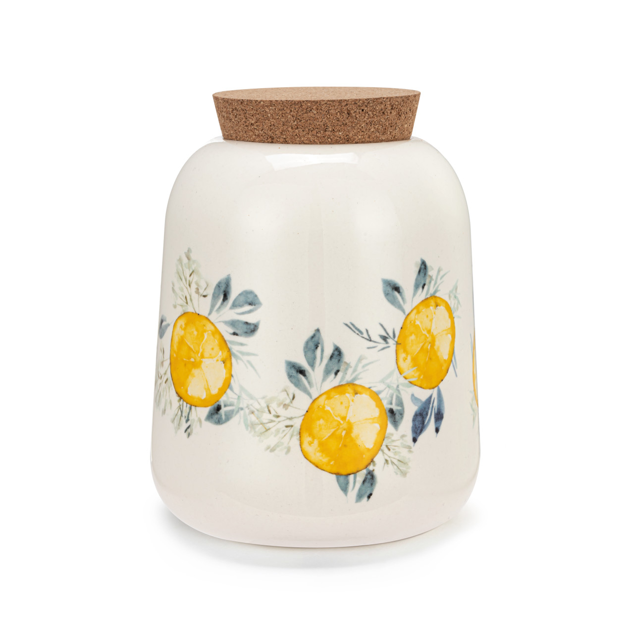 Lemons Medium Cork Lid Canister thumbnail