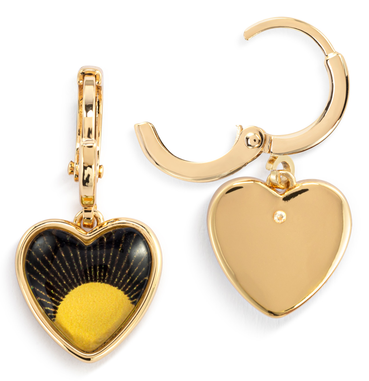 Art Heart Earrings - My Sunshine thumbnail