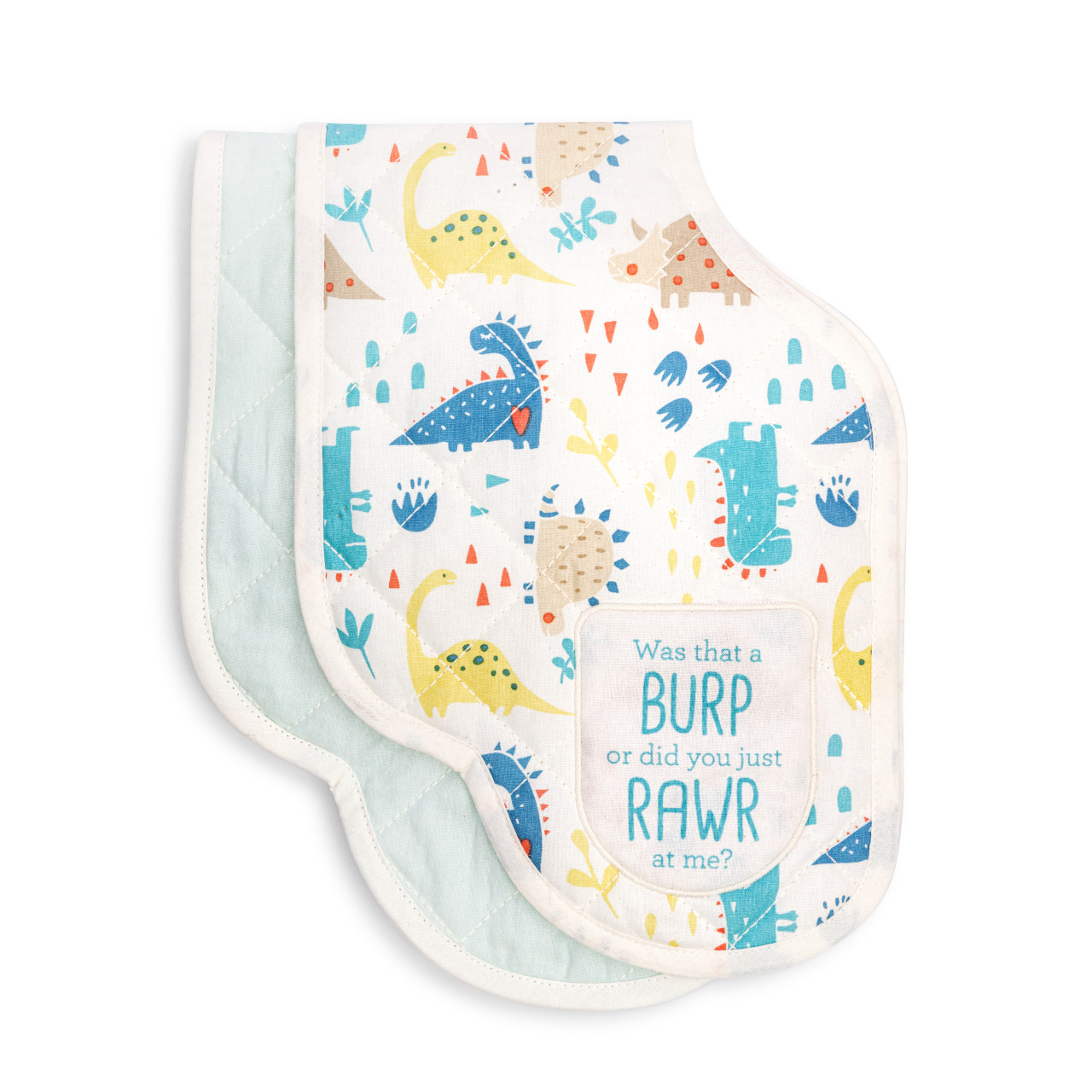 Burp Cloths Set of 2 - Dinosaurs thumbnail