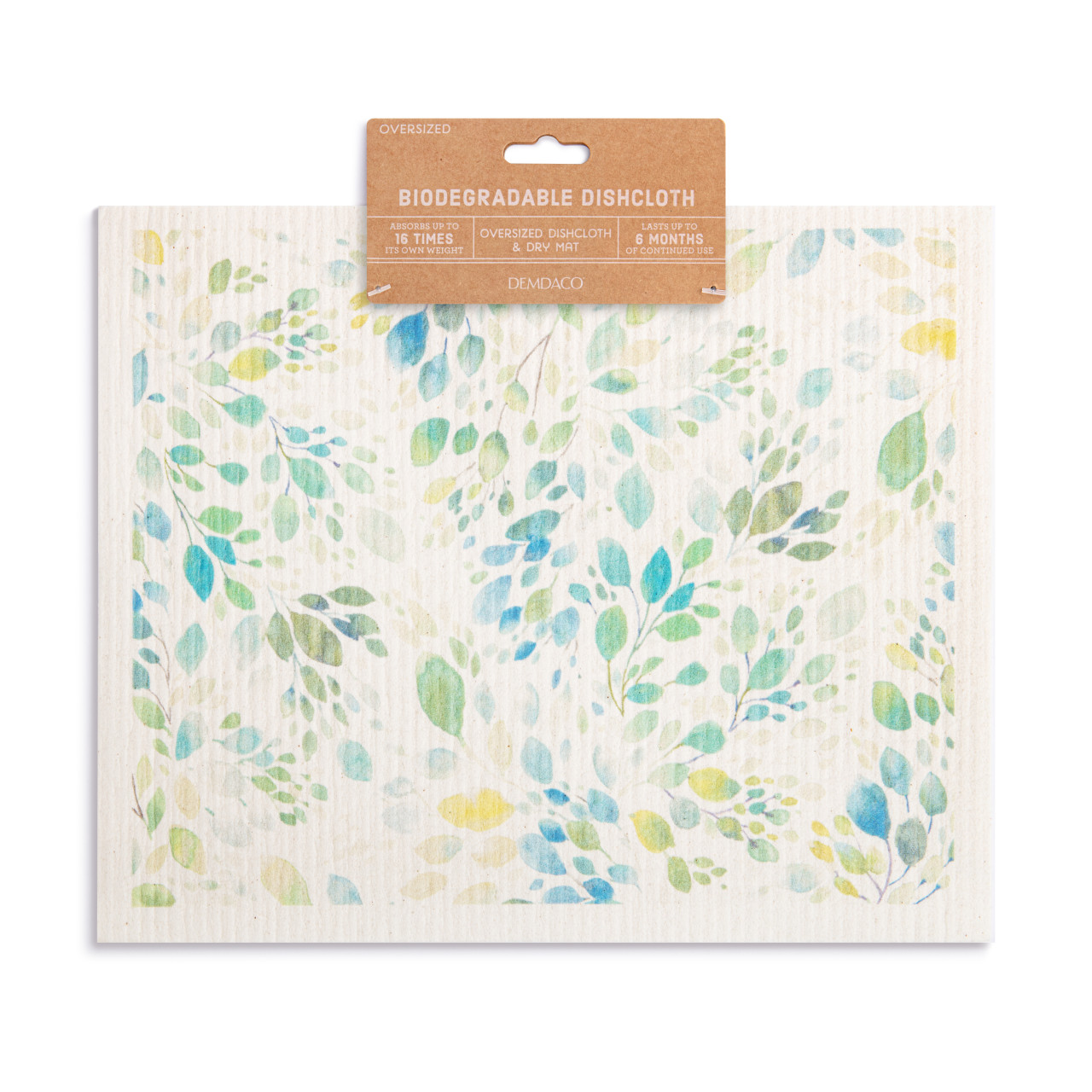 Spring Leaves Extra Large Biodegradable Dish Cloth thumbnail