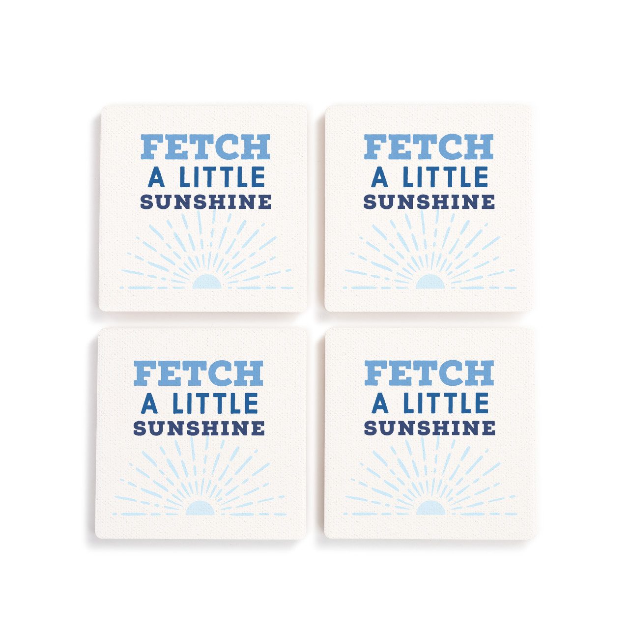 Fetch Sunshine Coasters - Set of 4 thumbnail