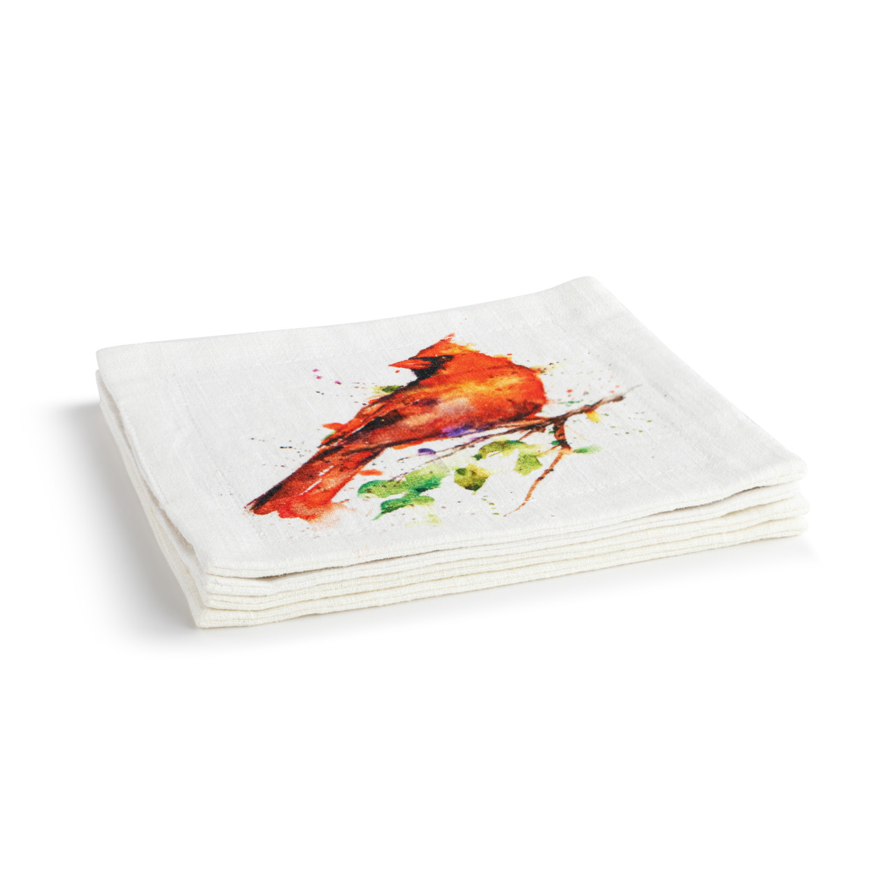 Spring Cardinal Fabric Cocktail Napkins thumbnail