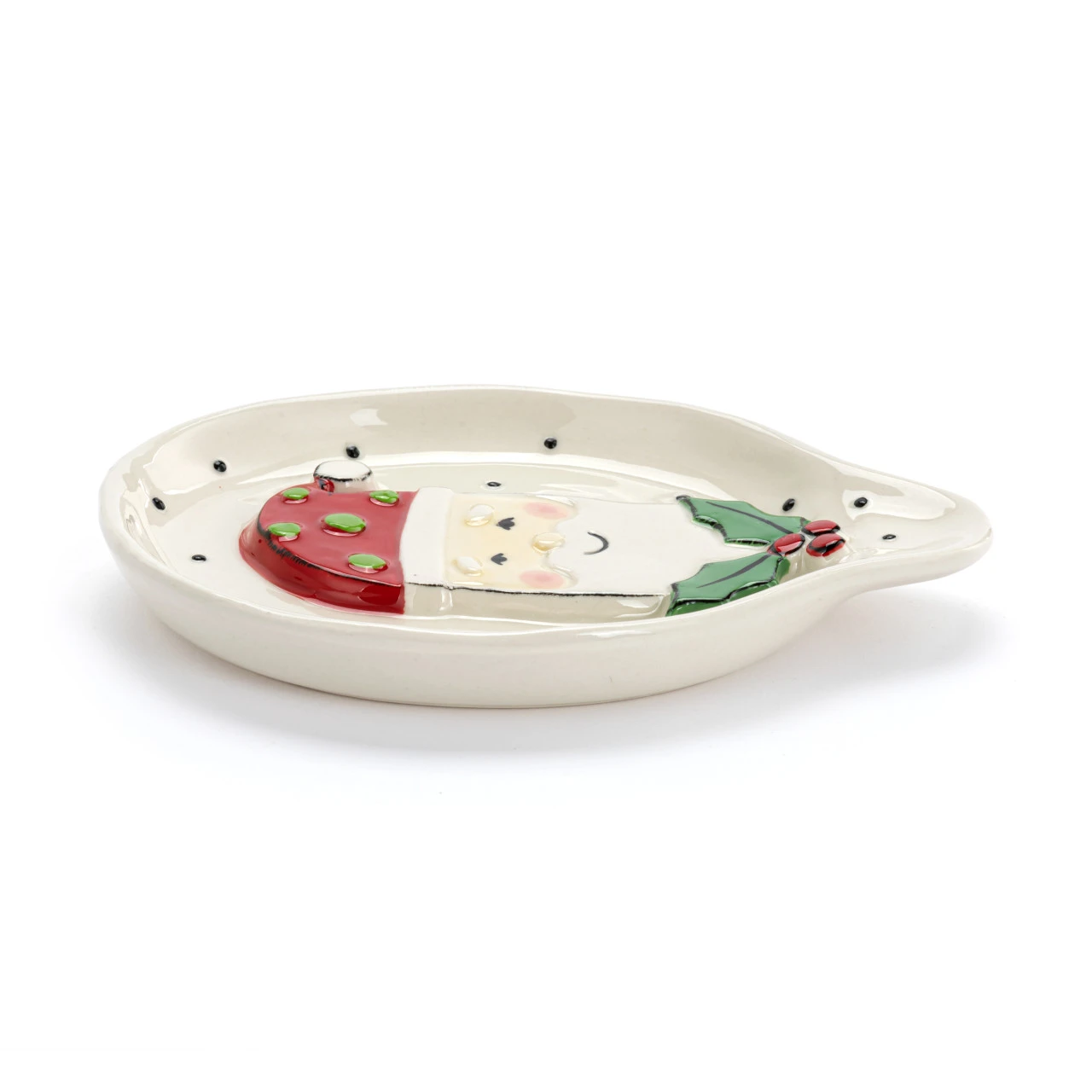 Santa Claus Polka Dot Spoon Rest thumbnail
