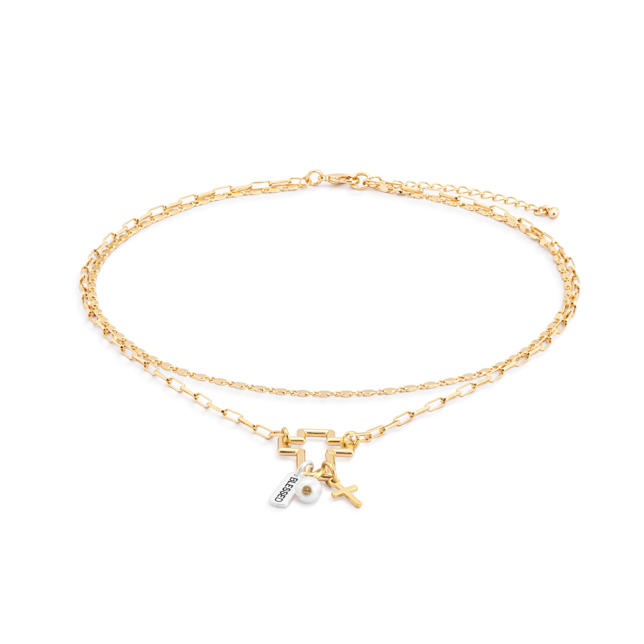 Your Journey Faith Gold Convertible Necklace Set thumbnail