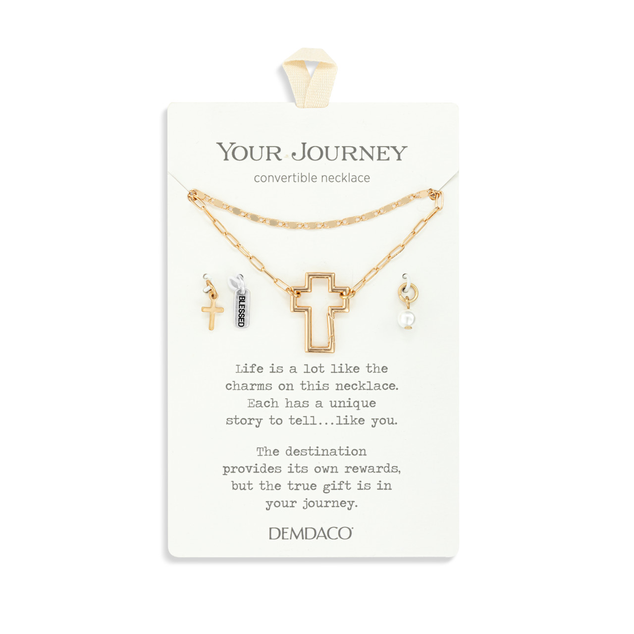 Your Journey Faith Gold Convertible Necklace Set thumbnail