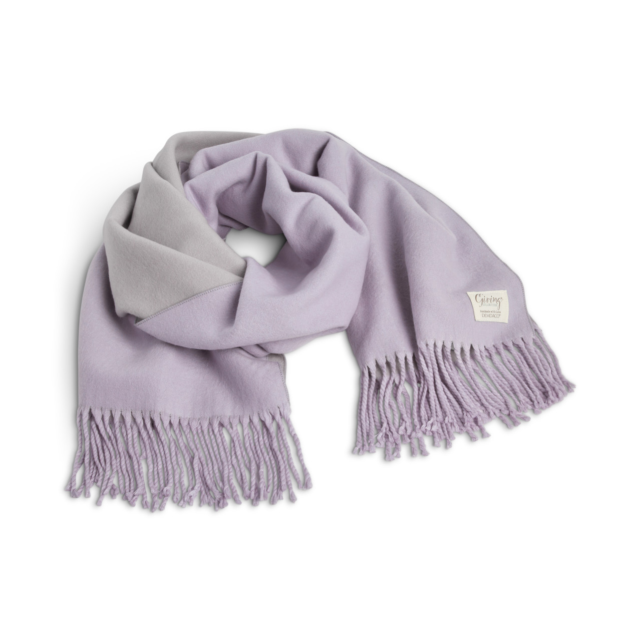 Giving Collection Light Purple Fringed Giving Wrap thumbnail