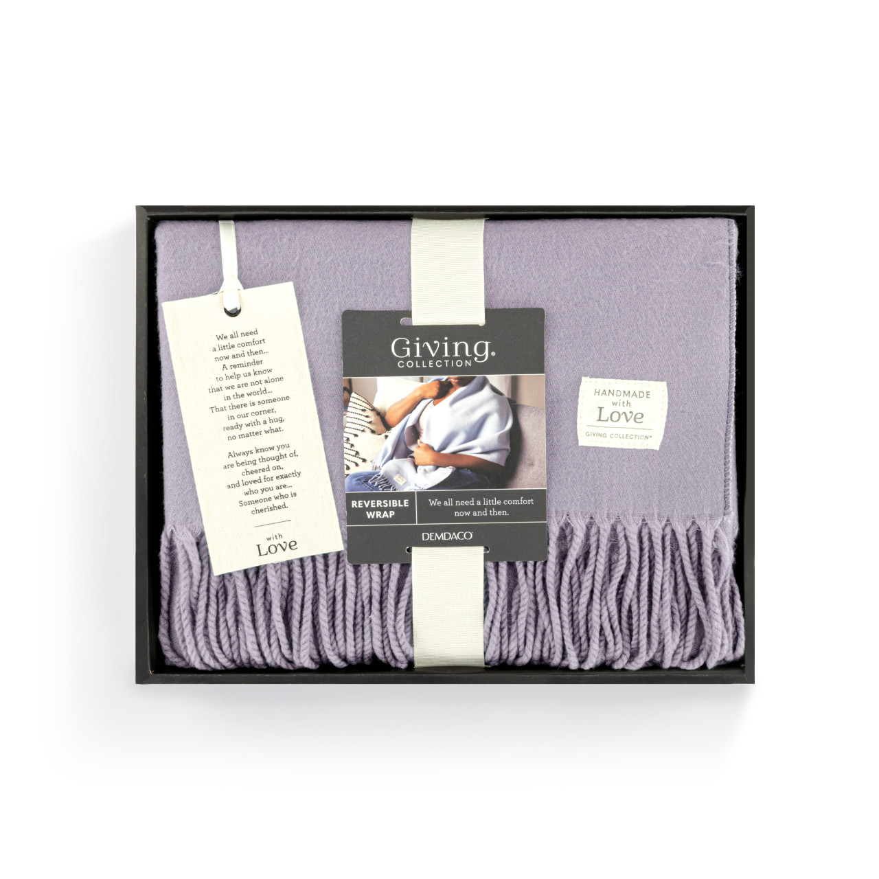 Giving Collection Light Purple Fringed Giving Wrap thumbnail