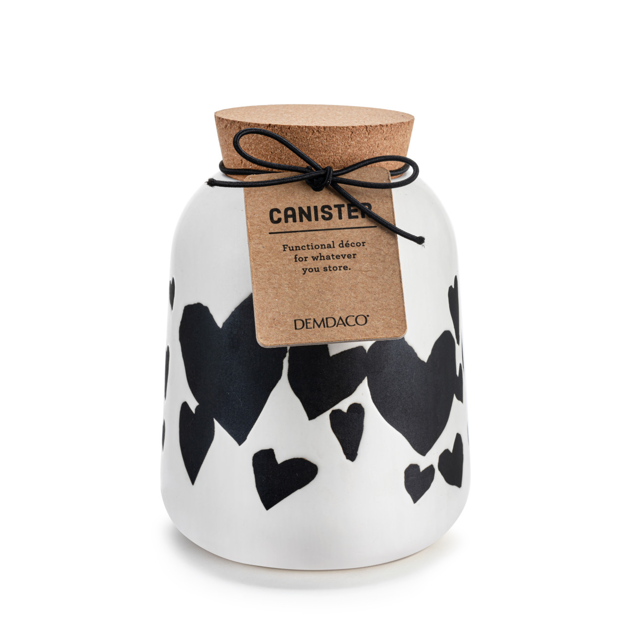 Hearts Medium Cork Lid Canister thumbnail
