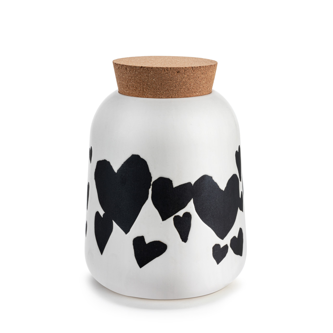 Hearts Medium Cork Lid Canister thumbnail