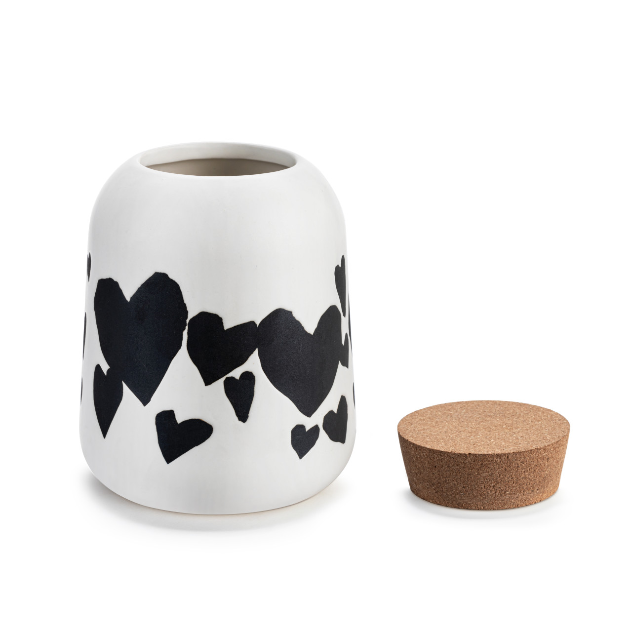 Hearts Medium Cork Lid Canister thumbnail