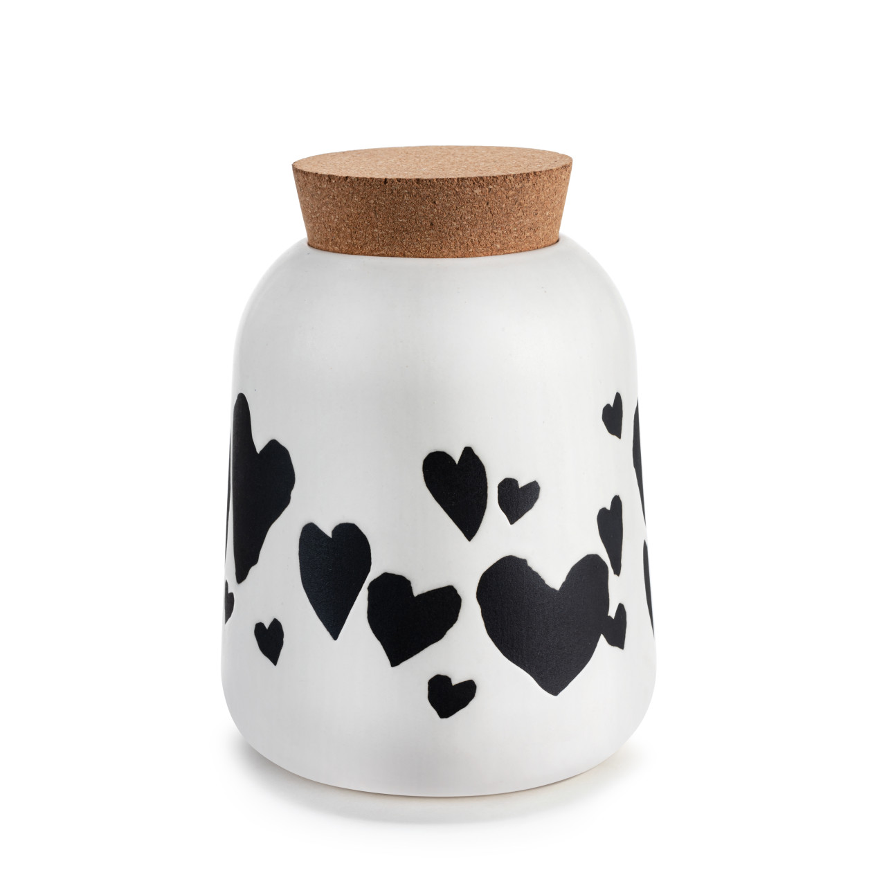 Hearts Medium Cork Lid Canister thumbnail