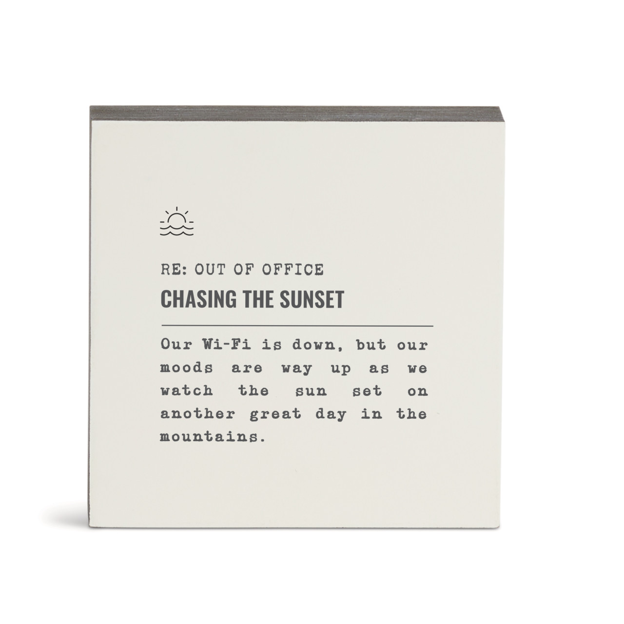 ChasingTheSunsetMountains WallArt-6"sq. thumbnail
