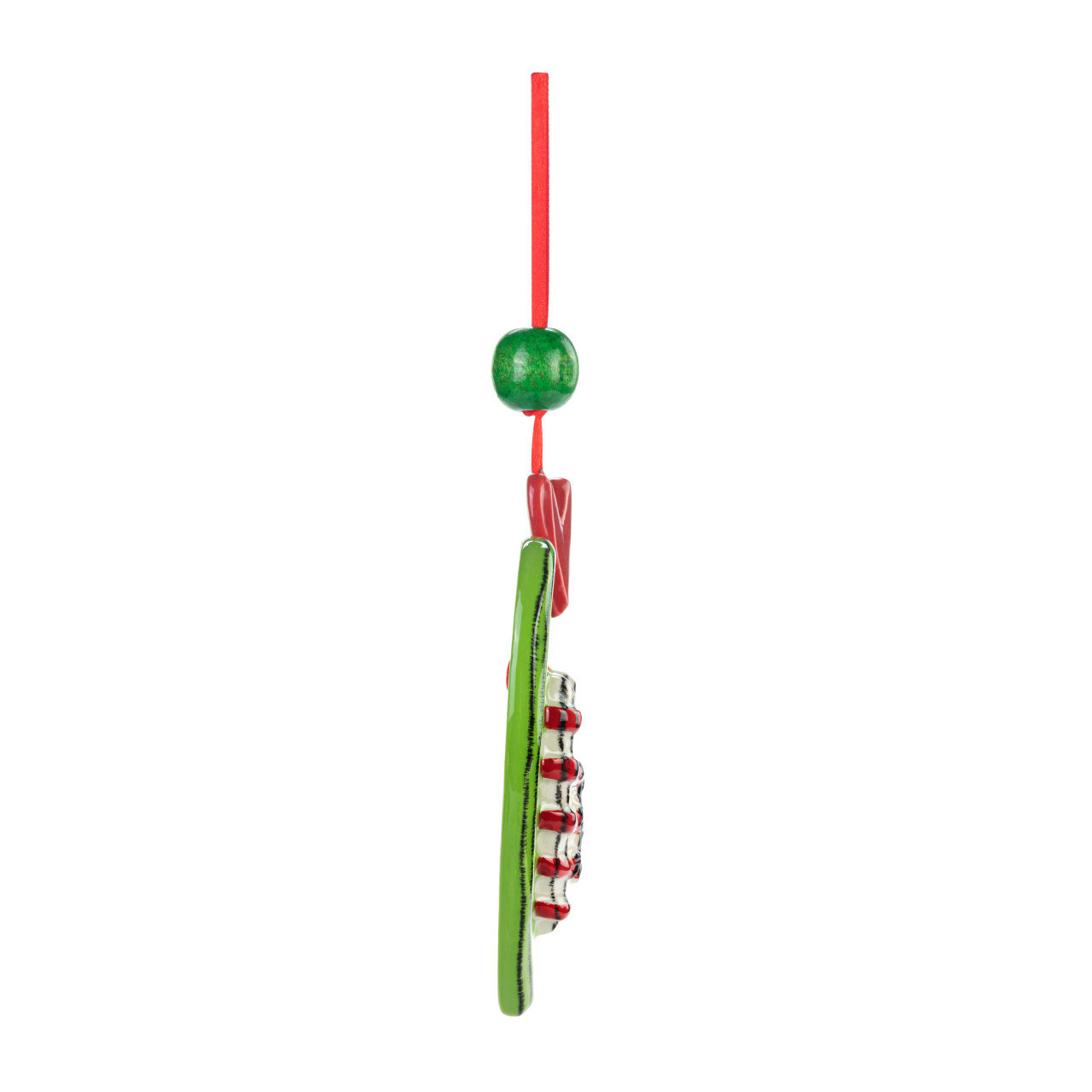 Green Heart & Stripes Ornament thumbnail