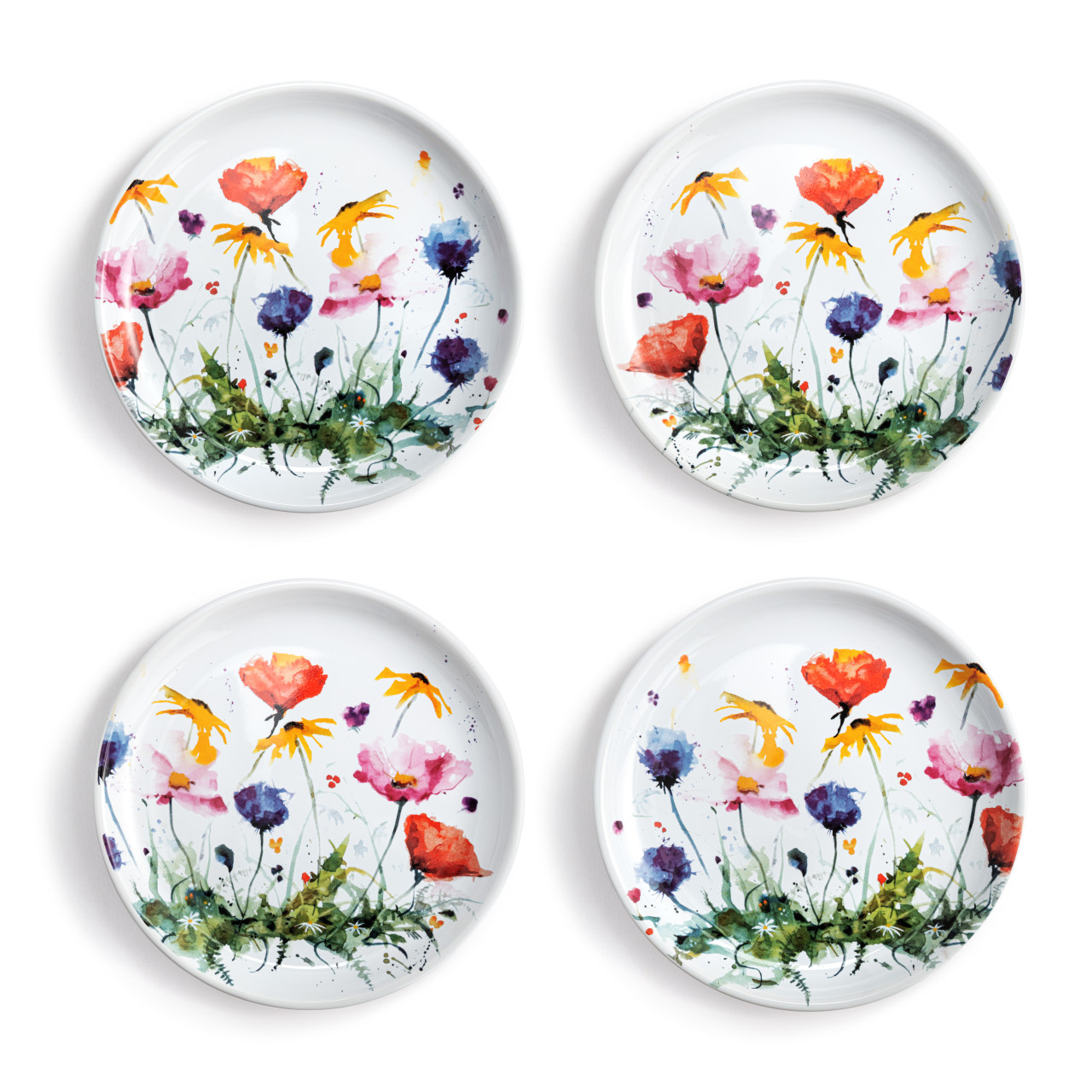 Wildflowers Appetizer Plates - Set of 4 thumbnail