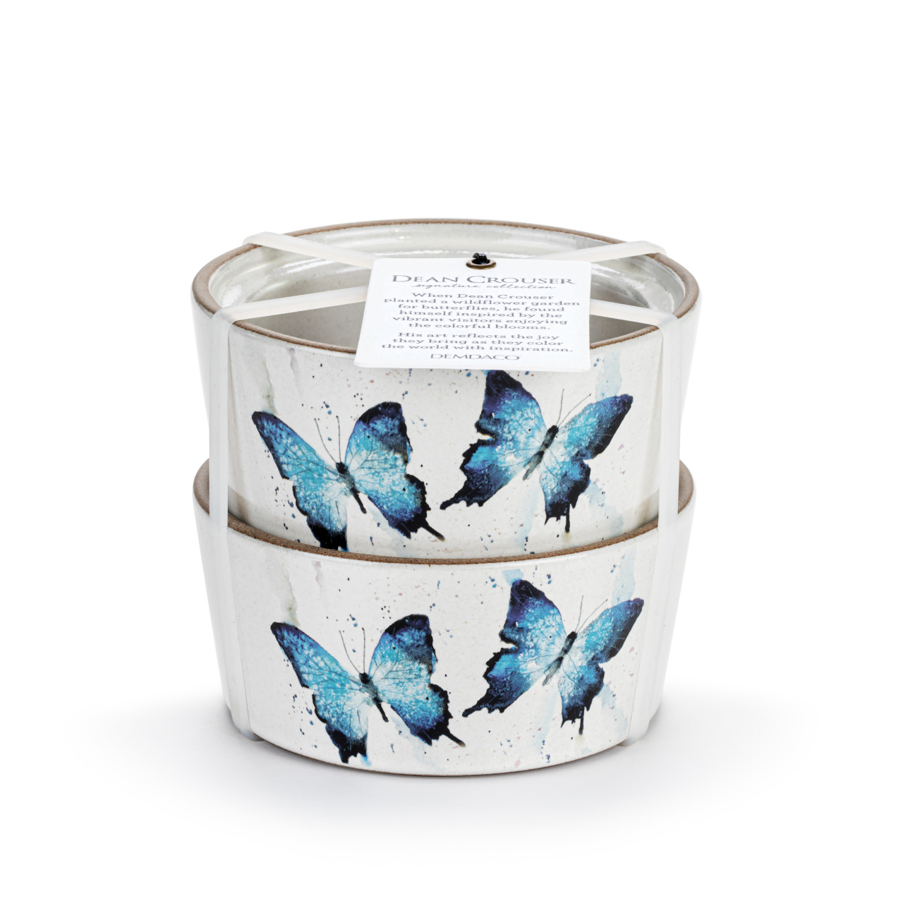 Butterfly Collection - Blue Butterflies Ramekins Set of 2 thumbnail