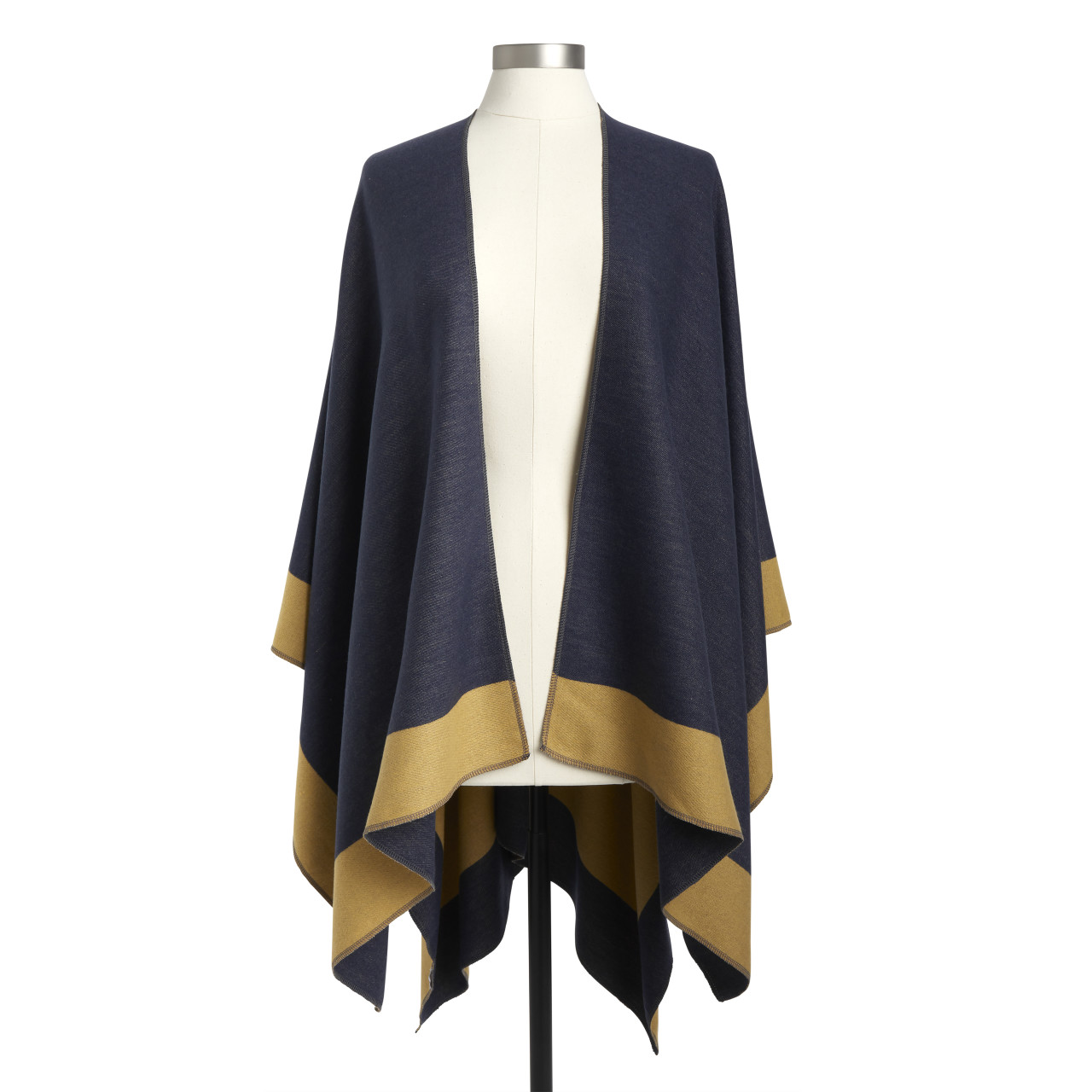 Reversible Kimono - Mustard and Navy thumbnail