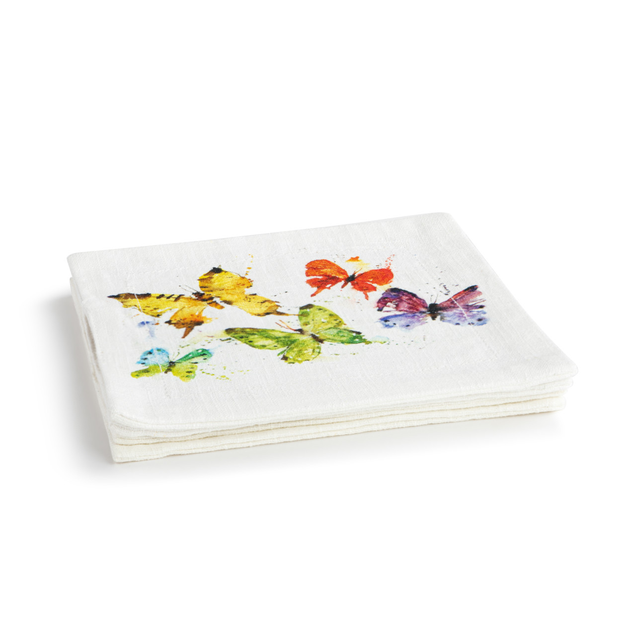 Flock of Butterflies Fabric Cocktail Napkins thumbnail