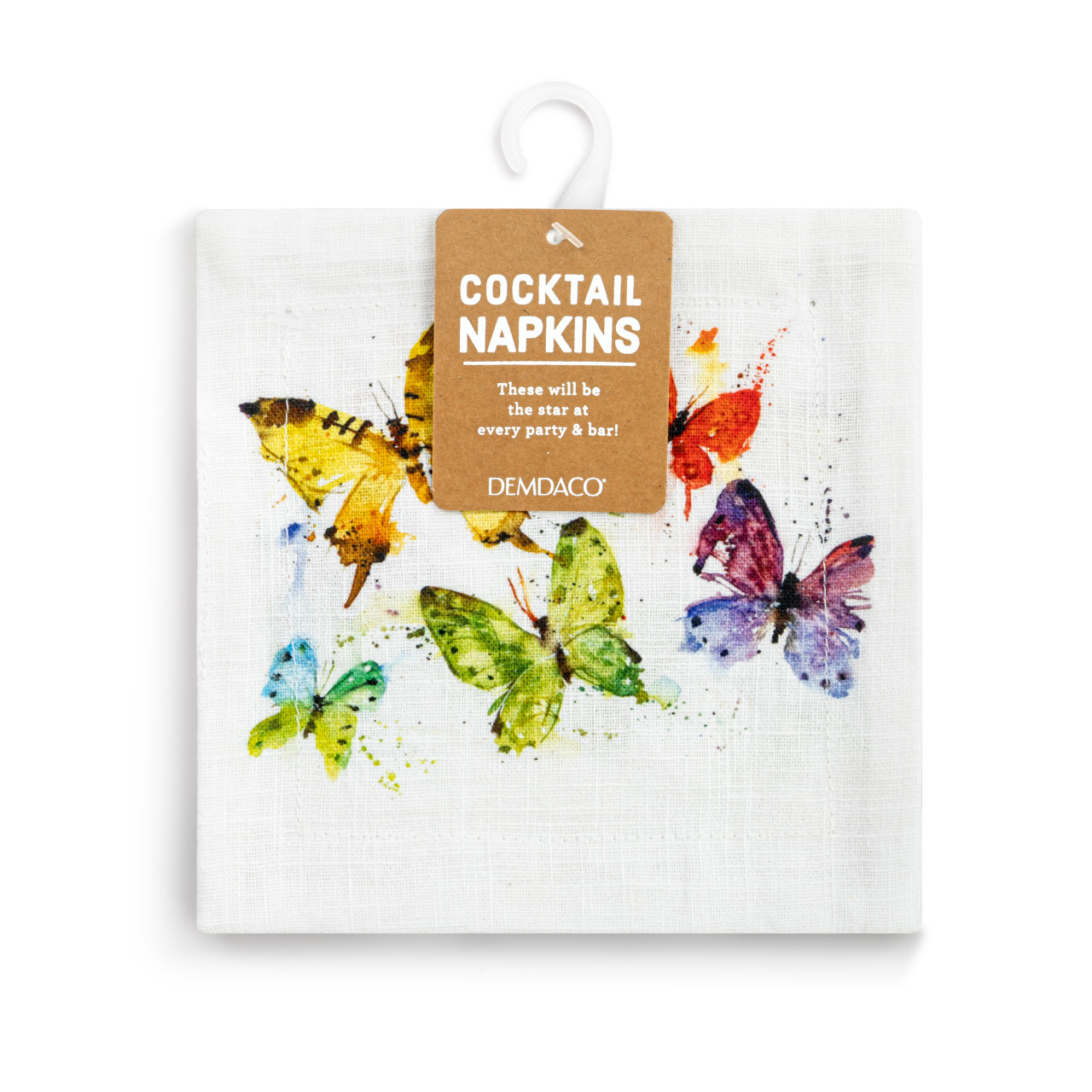 Flock of Butterflies Fabric Cocktail Napkins thumbnail