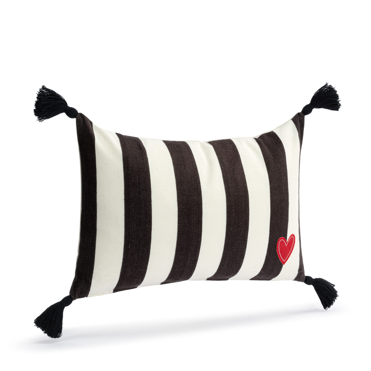 Heart and Stripes Pillow thumbnail