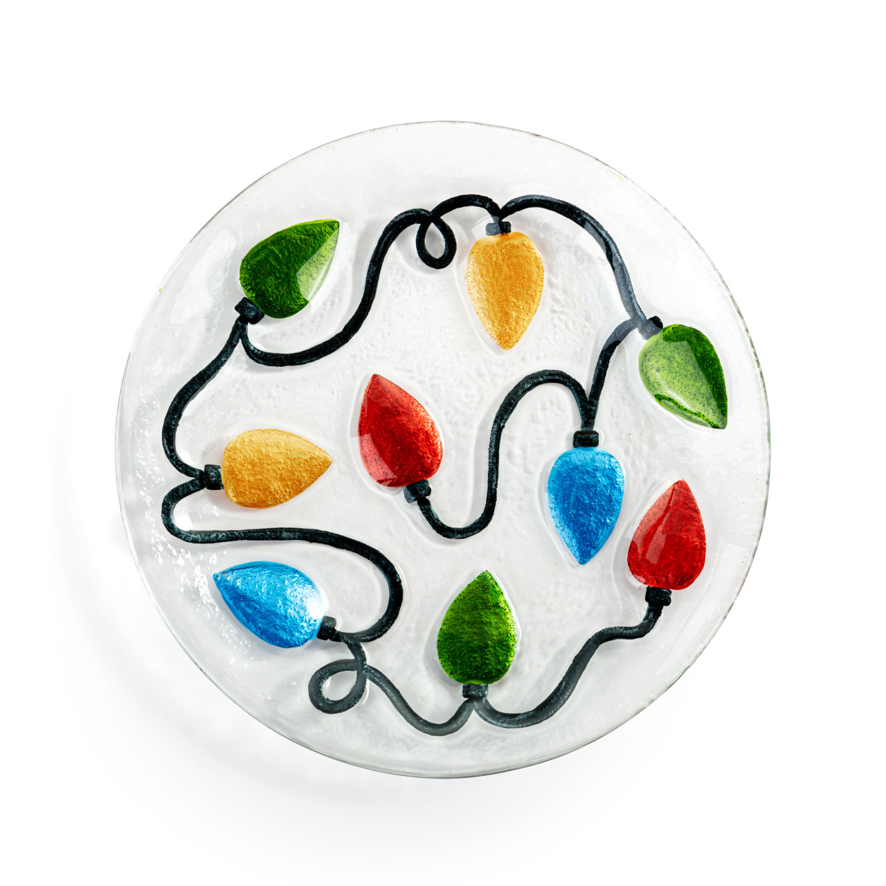 Holiday Lights Mini Round Plate thumbnail
