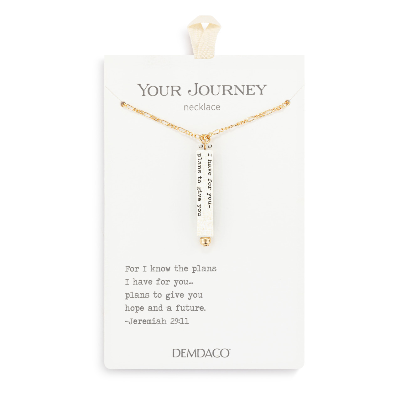 Hope and a Future Quote Necklace thumbnail