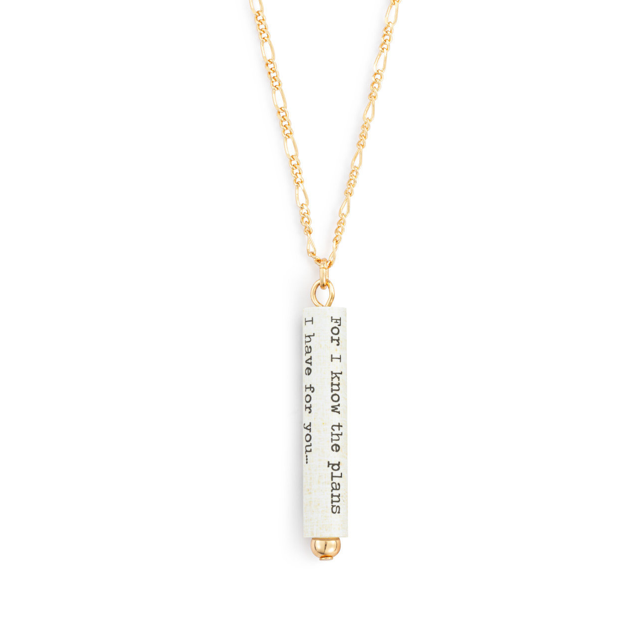Hope and a Future Quote Necklace thumbnail