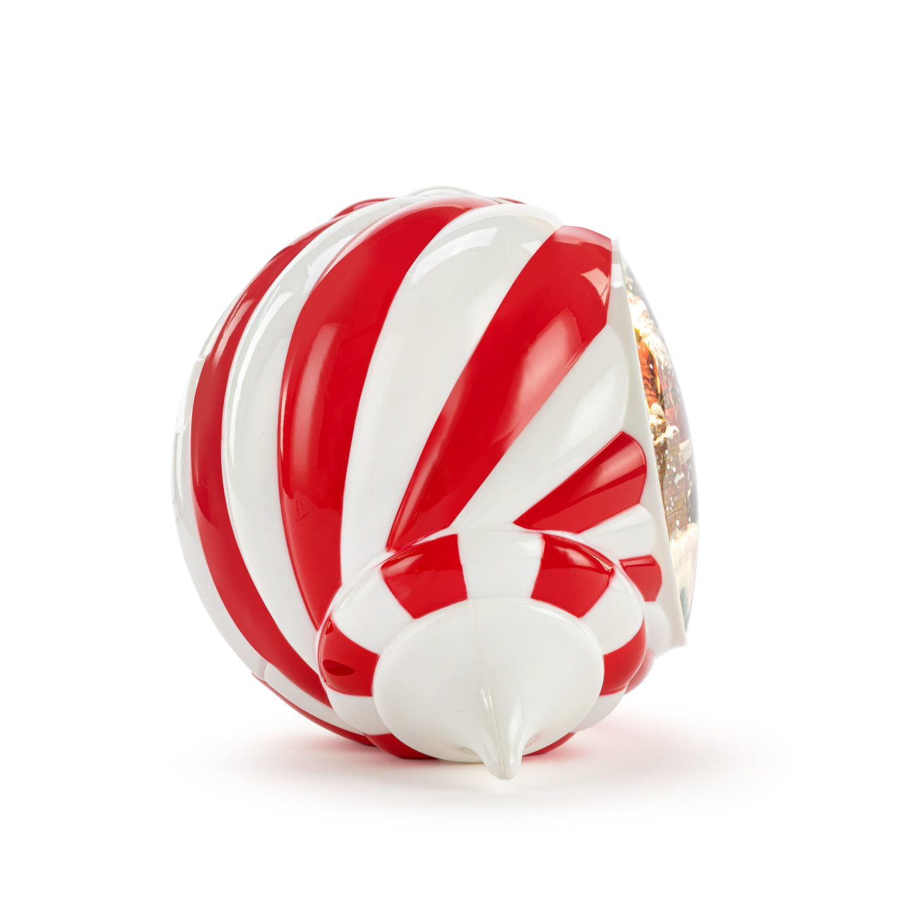 Lit Musical Here Comes Santa Claus Snow Globe thumbnail