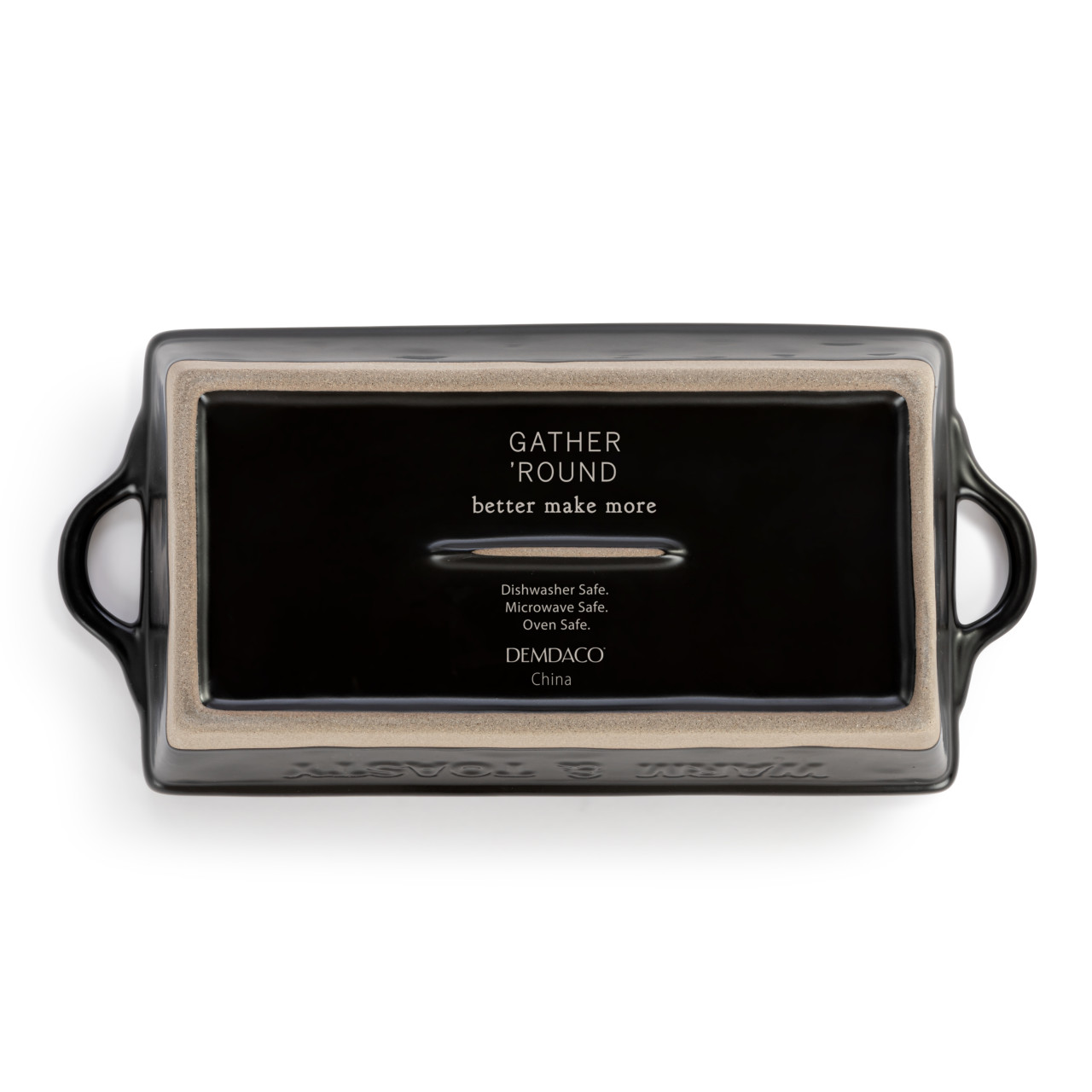 Black Gather 'Round Loaf Dish thumbnail