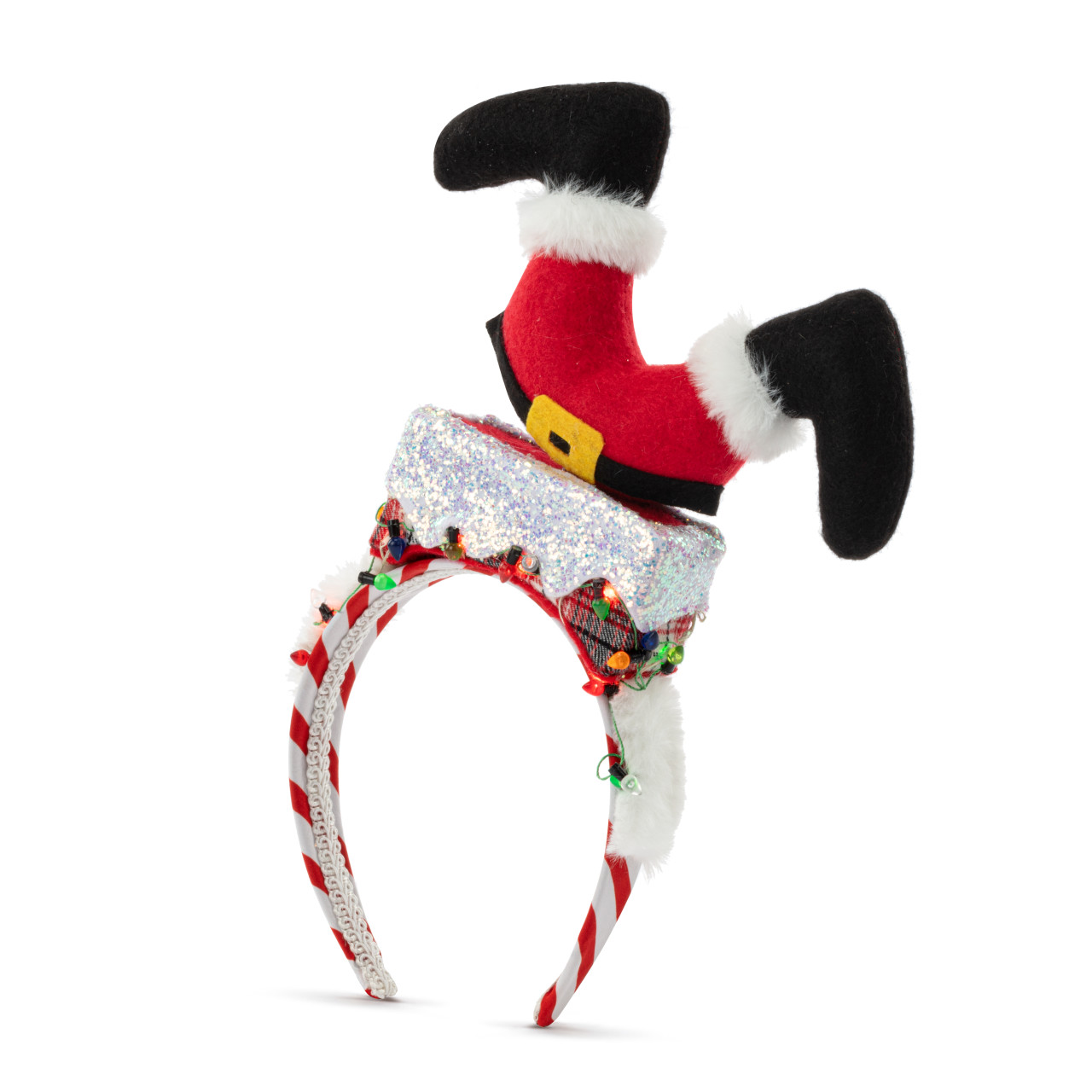 Lit Santa Down Chimney Headband thumbnail