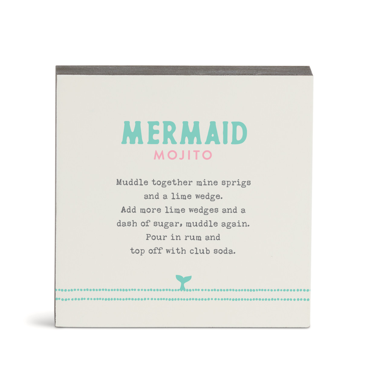 Recipes Mermaid Mojito Wall Art - 6" sq. thumbnail